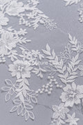 Florale Applikationen für Brautkleider/ Brautkleidspitze Blumenmotiv // A25-492