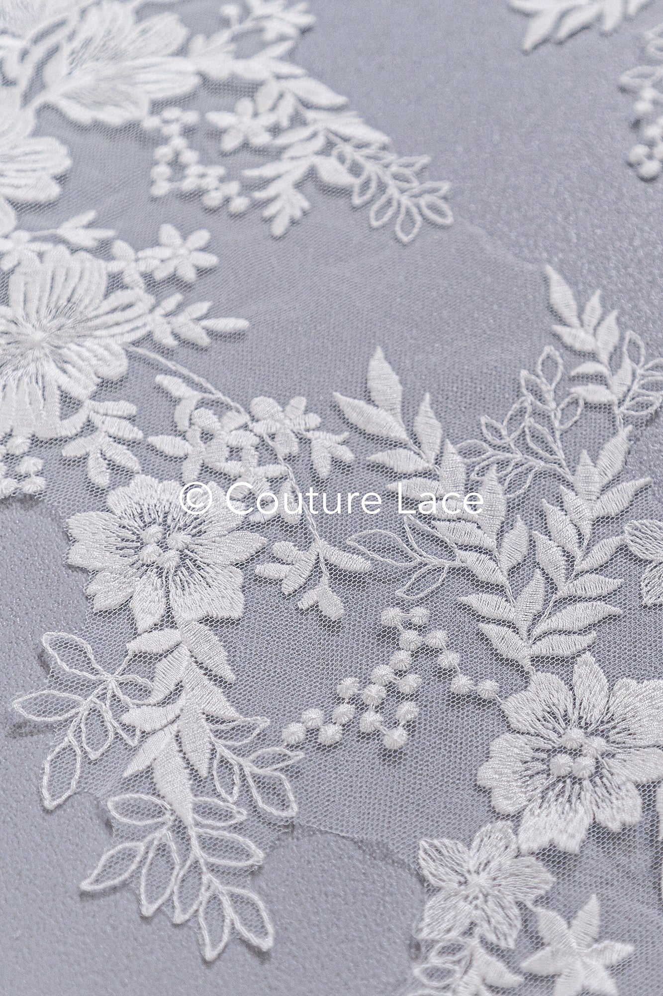 Florale Applikationen für Brautkleider/ Brautkleidspitze Blumenmotiv // A25-492