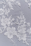 Florale Applikationen für Brautkleider/ Brautkleidspitze Blumenmotiv // A25-492