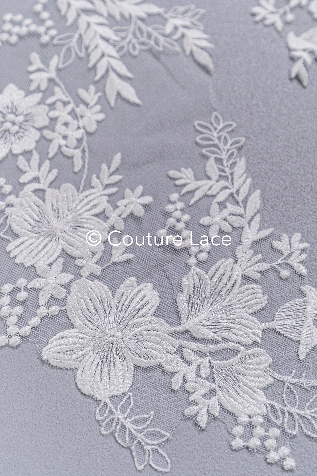 Florale Applikationen für Brautkleider/ Brautkleidspitze Blumenmotiv // A25-492