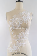Florale Applikationen für Brautkleider/ Brautkleidspitze Blumenmotiv // A25-492