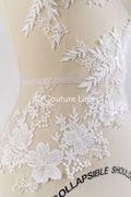 Florale Applikationen für Brautkleider/ Brautkleidspitze Blumenmotiv // A25-492