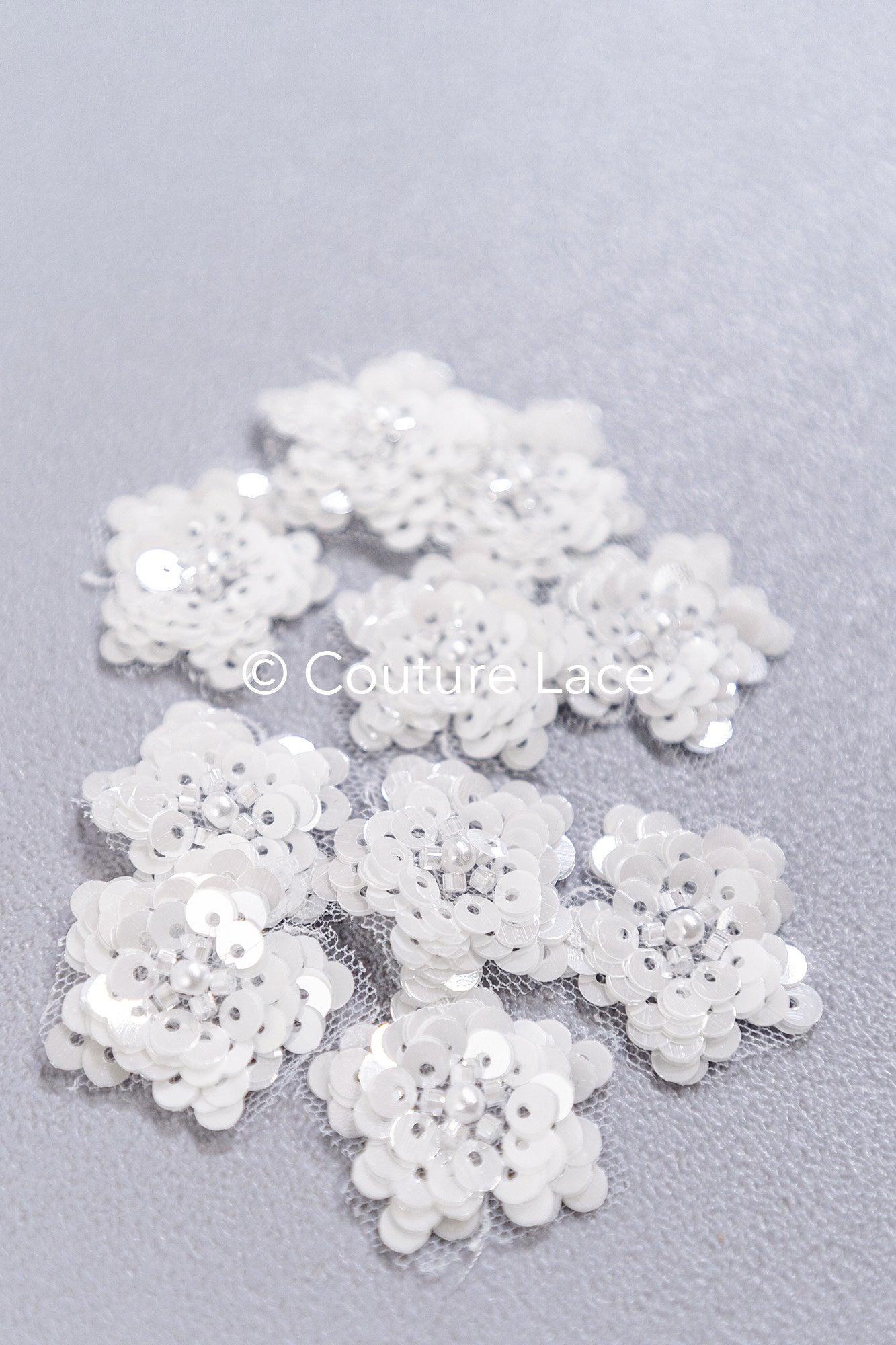 20pcs Lace Flowers for Sewing/ 3D Floral Lace Appliqué/ Wedding Dress Lace Appliqué/ Bridal Lace // A26-493