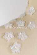 20pcs Lace Flowers for Sewing/ 3D Floral Lace Appliqué/ Wedding Dress Lace Appliqué/ Bridal Lace // A26-493