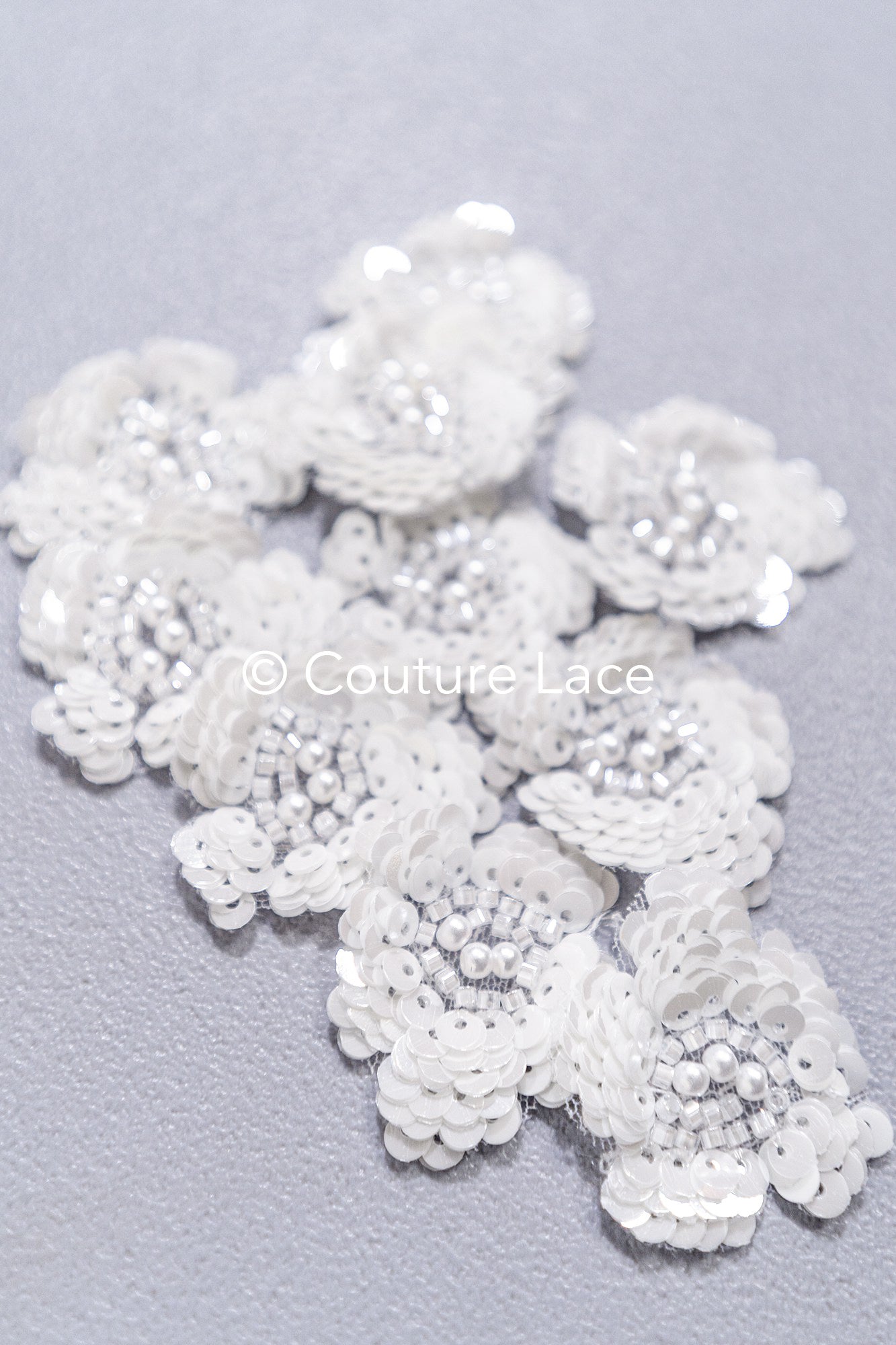 20pcs. Fleurs en dentelle à coudre/ Applique en dentelle fleur 3D/ Applique en dentelle pour robe de mariée/ Dentelle de mariée// A26-494