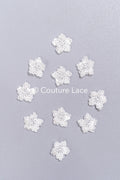 20pcs Lace Flowers for Sewing/ 3D Floral Lace Appliqué/ Wedding Dress Lace Appliqué/ Bridal Lace // A26-495