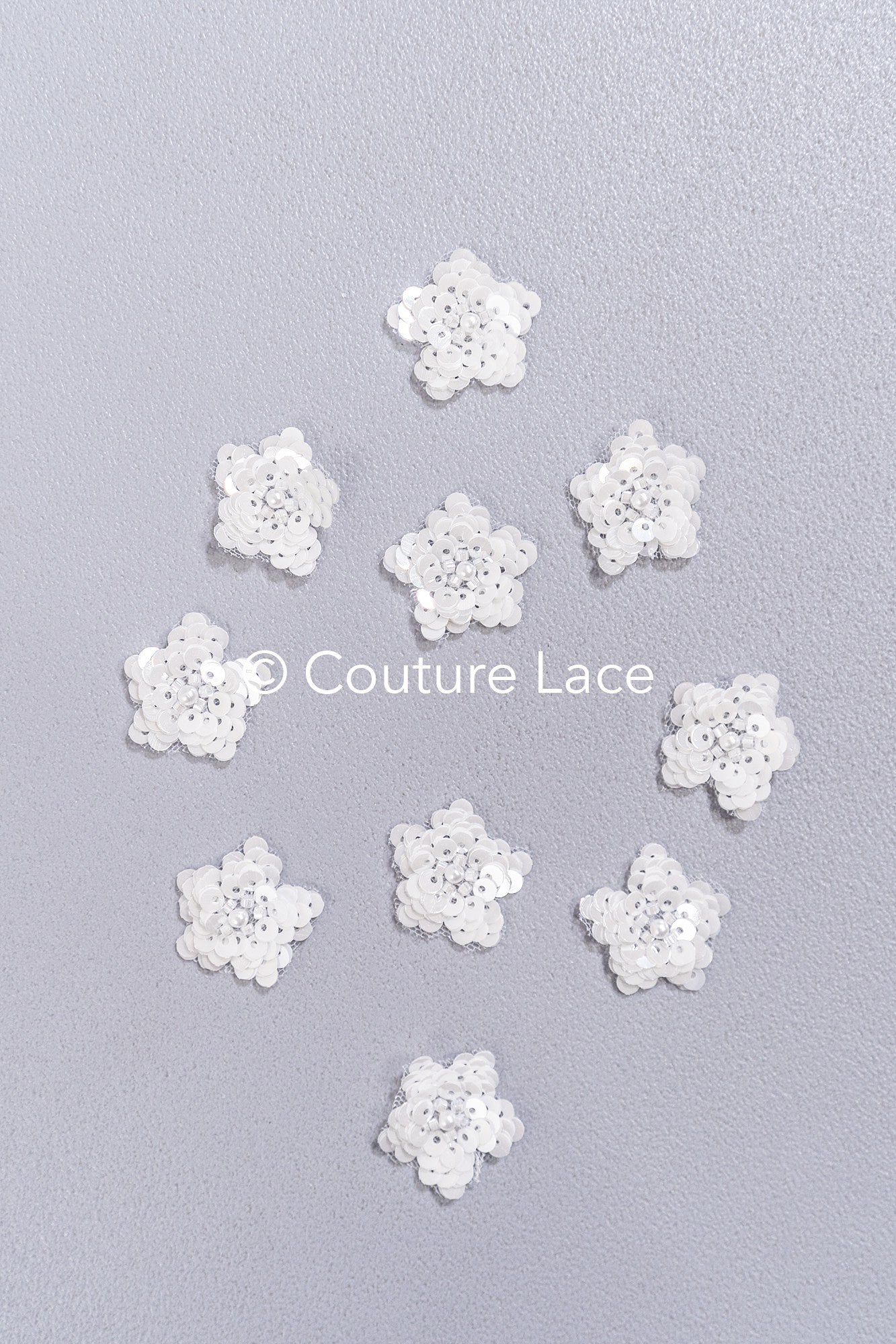 20pcs Lace Flowers for Sewing/ 3D Floral Lace Appliqué/ Wedding Dress Lace Appliqué/ Bridal Lace // A26-495