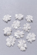20Stk. 3D Blumen Spitzenapplikation/ Hochzeitskleid Spitzenapplikation/ Aufnähblumen/ A26-496