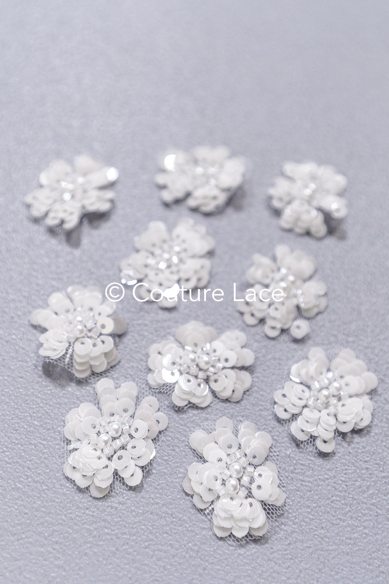 20Stk. 3D Blumen Spitzenapplikation/ Hochzeitskleid Spitzenapplikation/ Aufnähblumen/ A26-496