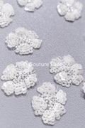 20pcs. Fleurs en dentelle à coudre/ Applique en dentelle fleur 3D/ Applique en dentelle pour robe de mariée/ Dentelle de mariée// A26-497