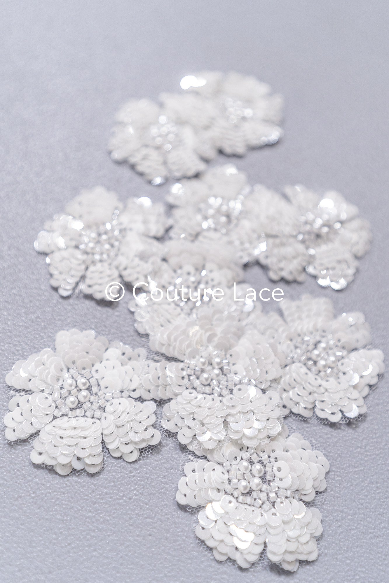 20Stk. 3D Blumen Spitzenapplikation/ Hochzeitskleid Spitzenapplikation/ Aufnähblumen/ A26-498