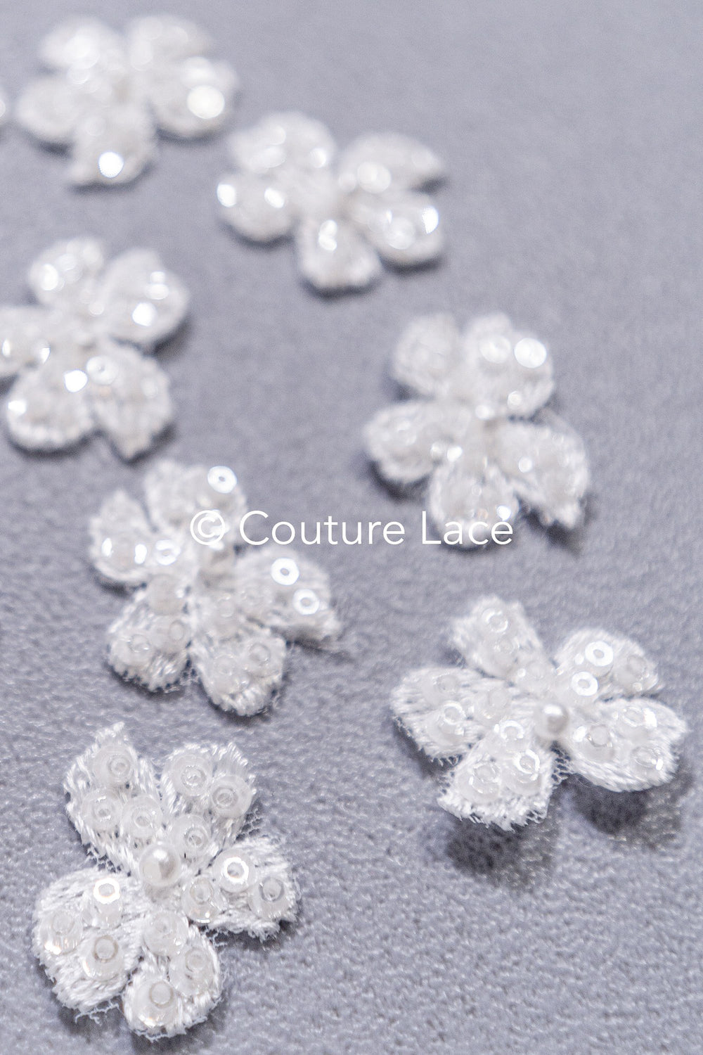 20Stk. 3D Blumen Spitzenapplikation/ Hochzeitskleid Spitzenapplikation/ Aufnähblumen/ A26-499