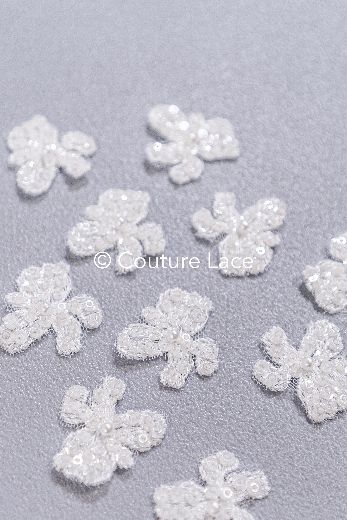 20pcs Lace Flowers for Sewing/ 3D Floral Lace Appliqué/ Wedding Dress Lace Appliqué/ Bridal Lace // A26-500