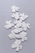 20pcs Lace Flowers for Sewing/ 3D Floral Lace Appliqué/ Wedding Dress Lace Appliqué/ Bridal Lace // A26-500