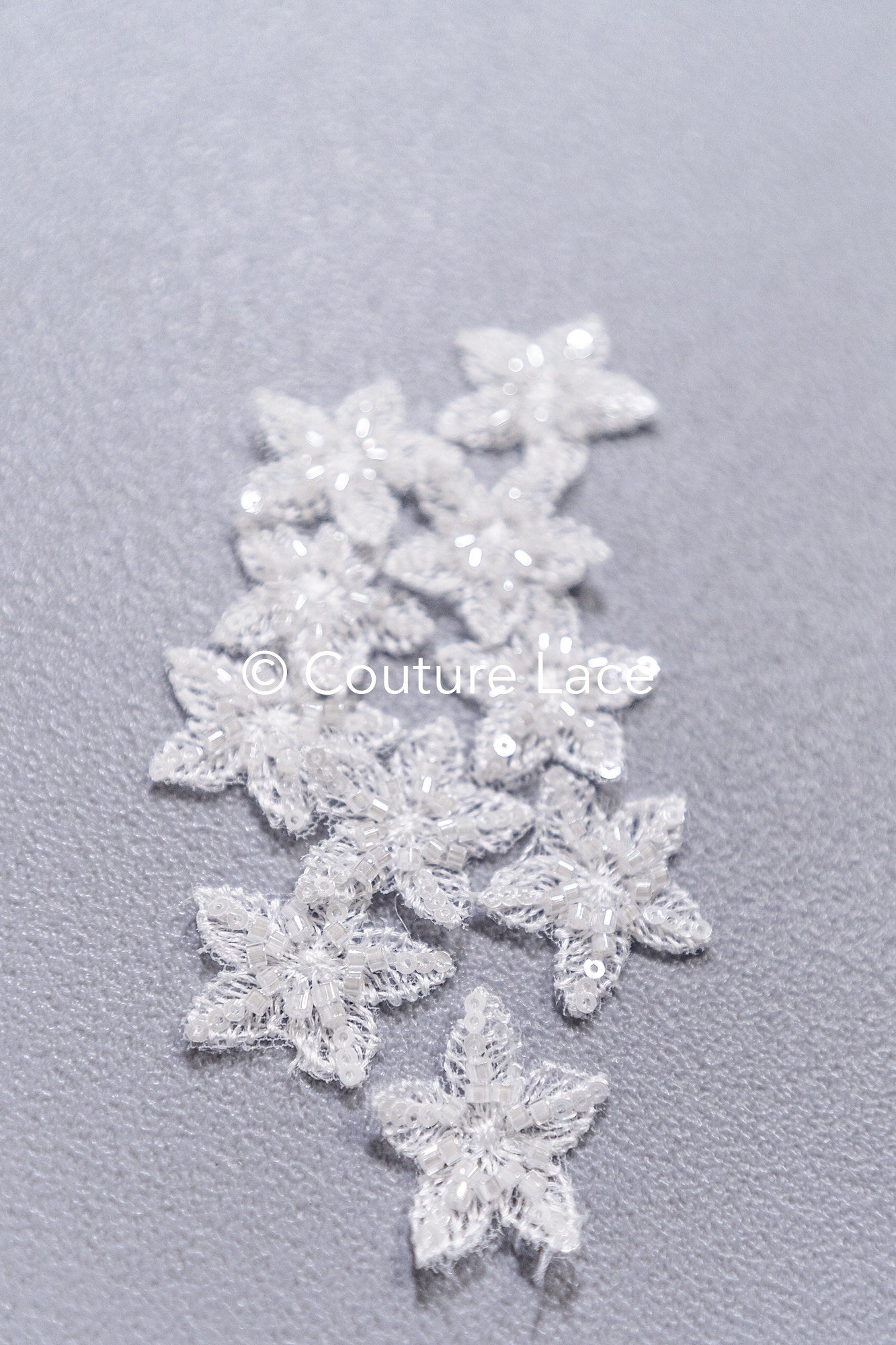 20pcs Lace Flowers for Sewing/ 3D Floral Lace Appliqué/ Wedding Dress Lace Appliqué/ Bridal Lace // A26-503