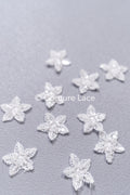 20pcs Lace Flowers for Sewing/ 3D Floral Lace Appliqué/ Wedding Dress Lace Appliqué/ Bridal Lace // A26-503