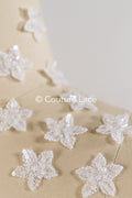 20pcs Lace Flowers for Sewing/ 3D Floral Lace Appliqué/ Wedding Dress Lace Appliqué/ Bridal Lace // A26-503