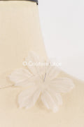 200 uds. - Flores 3D / Flores de tela para vestidos de novia / Apliques de encaje con flores 3D // A26-506