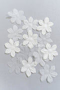 200 uds. - Flores 3D / Flores de tela para vestidos de novia / Apliques de encaje con flores 3D // A26-507