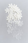 200 uds. - Flores 3D / Flores de tela para vestidos de novia / Apliques de encaje con flores 3D // A26-507
