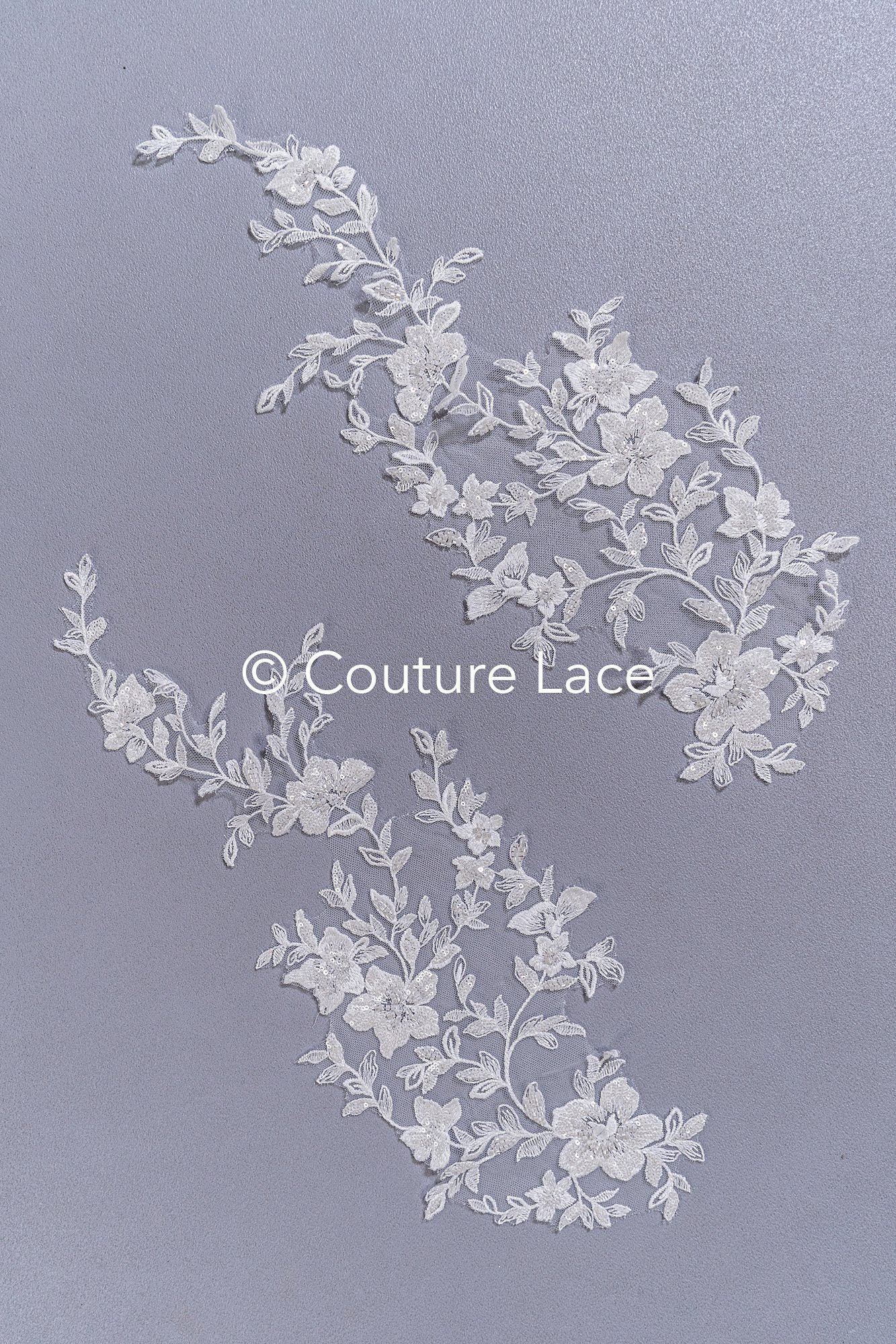 Hochwertige Brautkleid Applikationen/ Florale Motive für Brautmode // A25-514