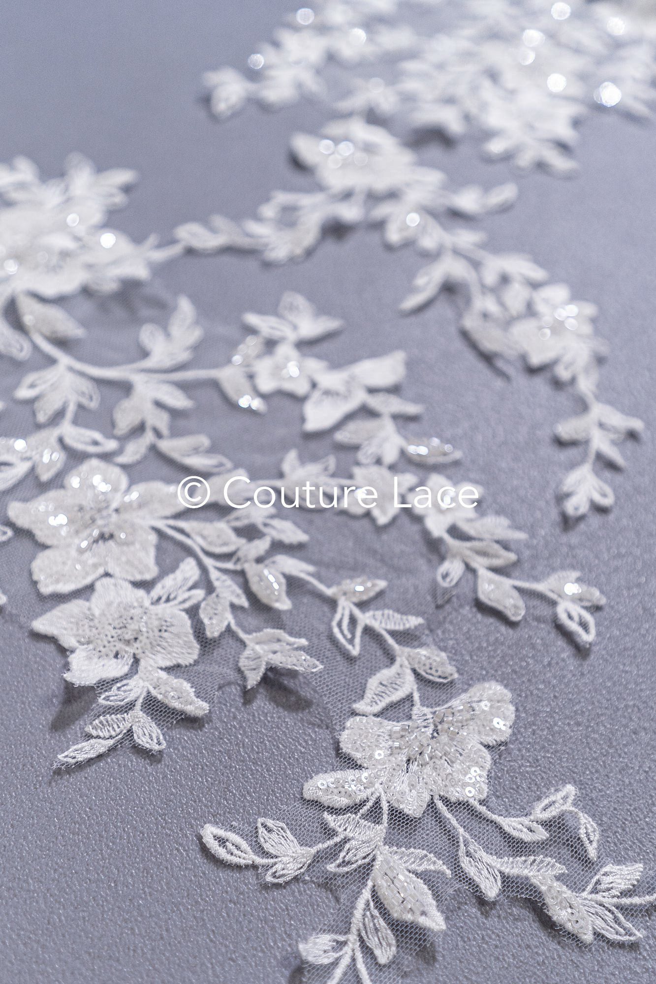Hochwertige Brautkleid Applikationen/ Florale Motive für Brautmode // A25-514