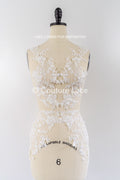 High-quality wedding dress appliqués/ floral motifs for bridal wear // A25-514