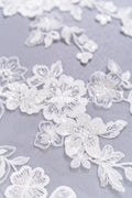 High-quality wedding dress appliqués/ 3D flower motifs for bridal wear // A25-515