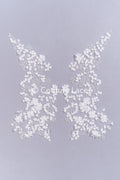3D flower pearl appliqués for wedding dresses/ bridal lace pearl motifs // A25-520