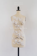 3D Flower Bead Appliqués for Wedding Dresses/Wedding Dress Lace Bead Motifs // A26-523