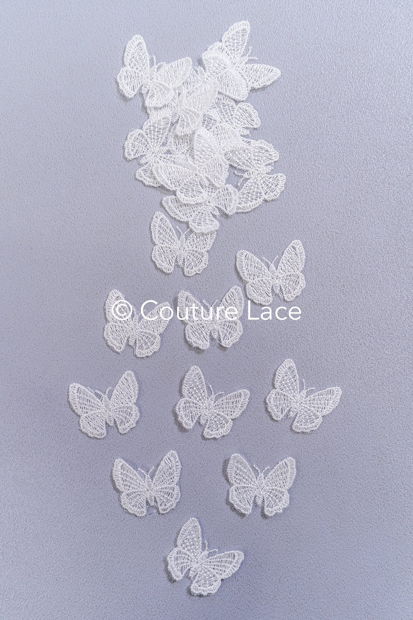 20Stk. 3D Schmetterlinge Spitzenapplikation/ Hochzeitskleid Spitzenapplikation/ Bestickte Schmetterlinge// A26-178B