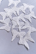 20Stk. 3D Schmetterlinge Spitzenapplikation/ Hochzeitskleid Spitzenapplikation/ Bestickte Schmetterlinge// A26-179B