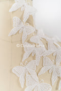 20Stk. 3D Schmetterlinge Spitzenapplikation/ Hochzeitskleid Spitzenapplikation/ Bestickte Schmetterlinge// A26-179B