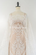 Luxurious Rococo and Baroque lace with floral patterns, finest bridal lace in Baroque style // L25-839