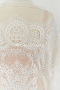 Luxurious Rococo and Baroque lace with floral patterns, finest bridal lace in Baroque style // L25-839