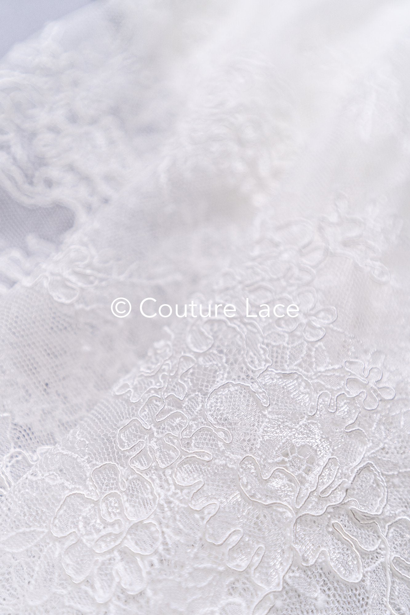 3 meters of French Chantilly lace / French bridal lace / L26-872