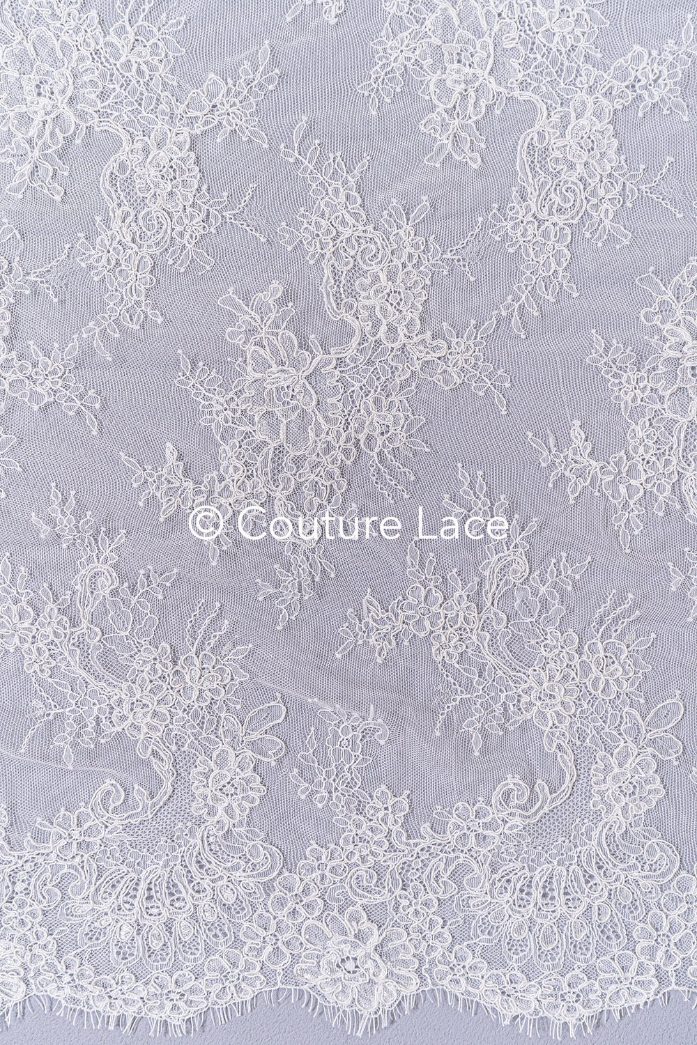 3 meters of French Chantilly lace / French bridal lace / L26-872