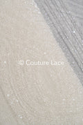 0.9y - Handbestickte Brautspitze/ Perlenspitzenstoff/ Couture Hochzeitskleidspitze/ Designer Couture Spitze/ L21-129N