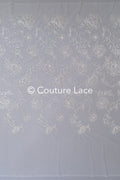 Floral bridal lace off-white/ bridal lace with pearls &amp; sequins/ bridal lace fabric/ floral wedding lace with sequins/ couture lace// L23-578