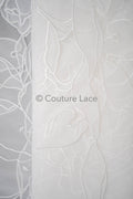 Florale Brautspitze/ Brautspitzenmaterial/ cremefarbene Brautspitze/ florale Hochzeitsspitze/ Couture-Spitze // L23-583