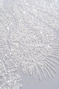 Perlen-Spitzenstoff/ Couture-Spitzenstoff/ Braut-Spitzenstoff/ Perlen-Spitzenstoff// L24-674