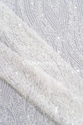 Perlen-Spitzenstoff/ Couture-Spitzenstoff/ Braut-Spitzenstoff/ Perlen-Spitzenstoff// L24-674