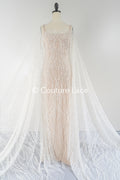 Perlen-Spitzenstoff/ Couture-Spitzenstoff/ Braut-Spitzenstoff/ Perlen-Spitzenstoff// L24-674