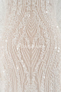 Perlen-Spitzenstoff/ Couture-Spitzenstoff/ Braut-Spitzenstoff/ Perlen-Spitzenstoff// L24-674