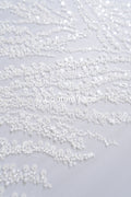 Beaded lace fabric/ Couture lace fabric/ Bridal lace fabric/ Beaded lace fabric// L24-677