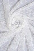 Floral bridal lace/ bridal lace fabric/ off-white bridal lace/ embroidered wedding lace/ couture lace/ L24-678