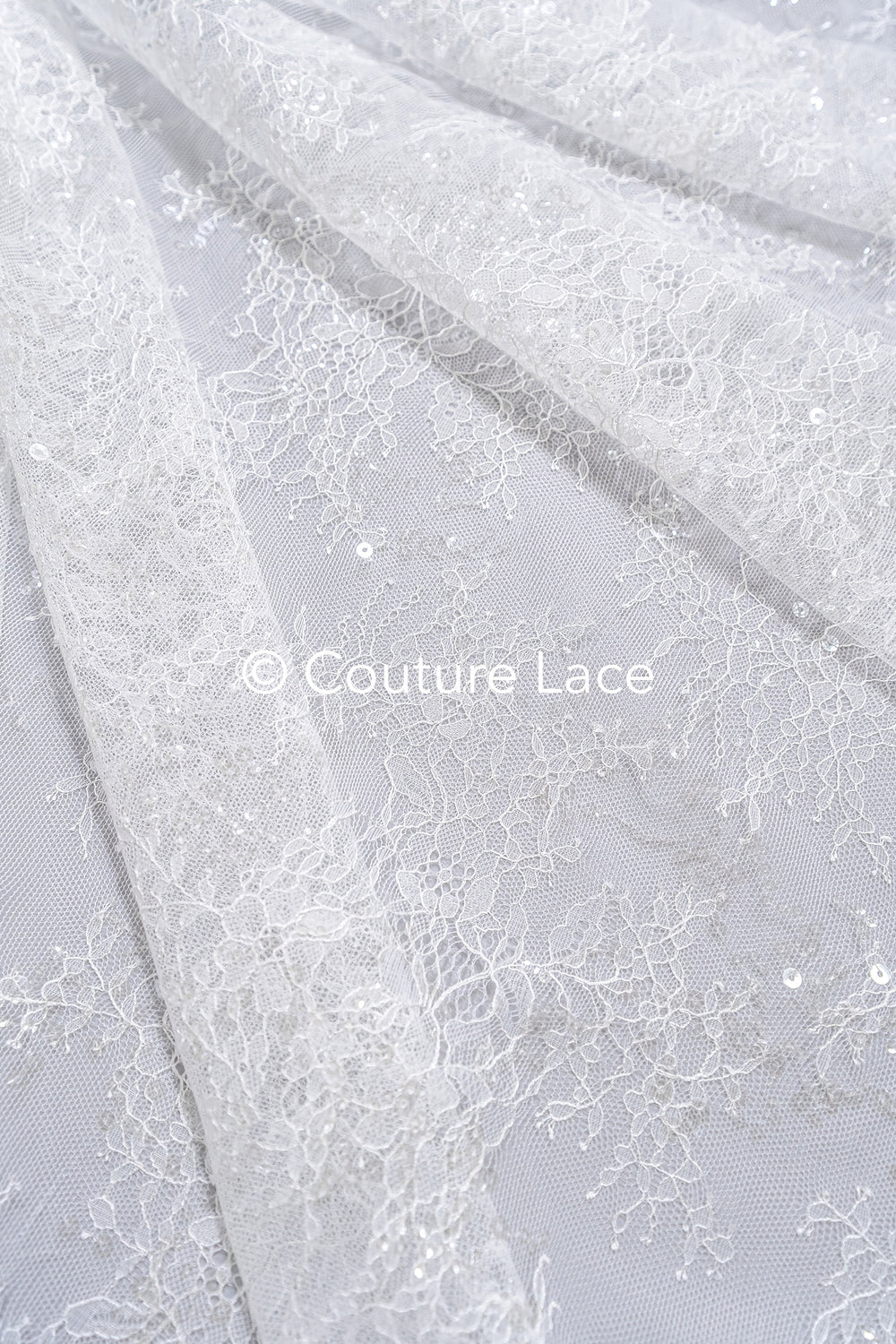 Floral bridal lace/ bridal lace fabric/ off-white bridal lace/ embroidered wedding lace/ couture lace/ L24-678