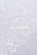 Floral bridal lace/ bridal lace fabric/ off-white bridal lace/ embroidered wedding lace/ couture lace/ L24-685