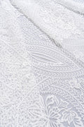 Floral bridal lace/ bridal lace fabric/ off-white bridal lace/ embroidered wedding lace/ couture lace/ L24-685