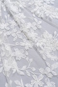 Perlen-Spitzenstoff/ Couture-Spitzenstoff floral/ Braut-Spitzenstoff/ Perlen-Spitzenstoff// L24-686